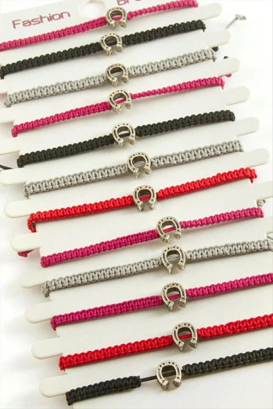 Nal Makrome Örgülü Bileklik - Resim 3