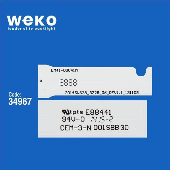 Samsung UE28H4000 28'' 3 Adet Tv Led Bar ( Tvnizin içindeki led barla aynısı olduğunu görmeden almayınız. Led bar ürünlerinde paket açıldığında iade kabul edilmemektedir. ) - Resim 2