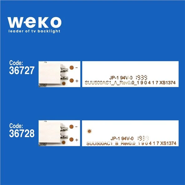 Hitachi 50HK25T74U 50'' İnç 8 Adet Tv Led Bar ( Tvnizin içindeki led barla aynısı olduğunu görmeden almayınız. Led bar ürünlerinde paket açıldığında iade kabul edilmemektedir. ) - Resim 2