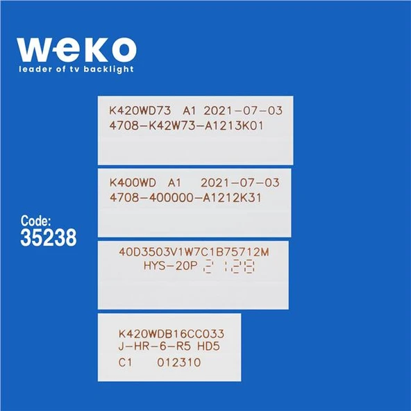 Premier PR 40L85 40'' İnç 4 Adet Tv Led Bar ( Tvnizin içindeki led barla aynısı olduğunu görmeden almayınız. Led bar ürünlerinde paket açıldığında iade kabul edilmemektedir. ) - Resim 2