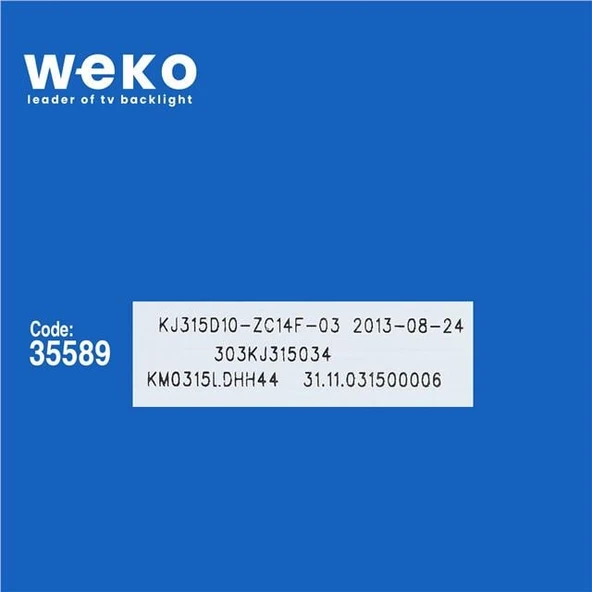 Fuego 32CY1 32'' İnç 2 Adet Tv Led Bar (Seri 1) ( Tvnizin içindeki led barla aynısı olduğunu görmeden almayınız. Led bar ürünlerinde paket açıldığında iade kabul edilmemektedir. ) - Resim 2