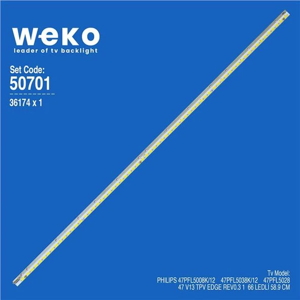 Philips 47PFL5028 47'' İnç 1 Adet Tv Led Bar ( Tvnizin içindeki led barla aynısı olduğunu görmeden almayınız. Led bar ürünlerinde paket açıldığında iade kabul edilmemektedir. ) ürün görseli