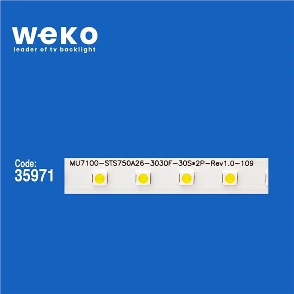 Samsung UN75NU6900F 75'' İnç 2 Adet Tv Led Bar ( Tvnizin içindeki led barla aynısı olduğunu görmeden almayınız. Led bar ürünlerinde paket açıldığında iade kabul edilmemektedir. ) - Resim 2