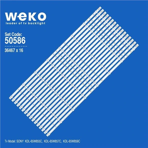 Sony KDL-65W859C 65'' İnç 16 Adet Tv Led Bar ( Tvnizin içindeki led barla aynısı olduğunu görmeden almayınız. Led bar ürünlerinde paket açıldığında iade kabul edilmemektedir. ) ürün görseli