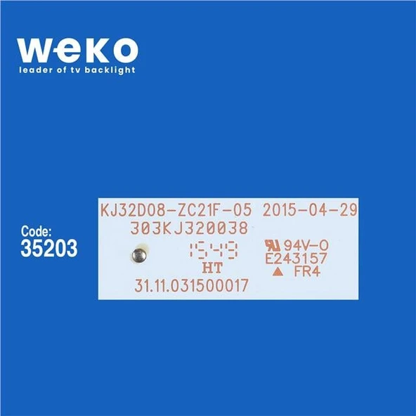 Awox 3282 32'' İnç 2 Adet Tv Led Bar 50516 ( Tvnizin içindeki led barla aynısı olduğunu görmeden almayınız. Led bar ürünlerinde paket açıldığında iade kabul edilmemektedir. ) - Resim 2