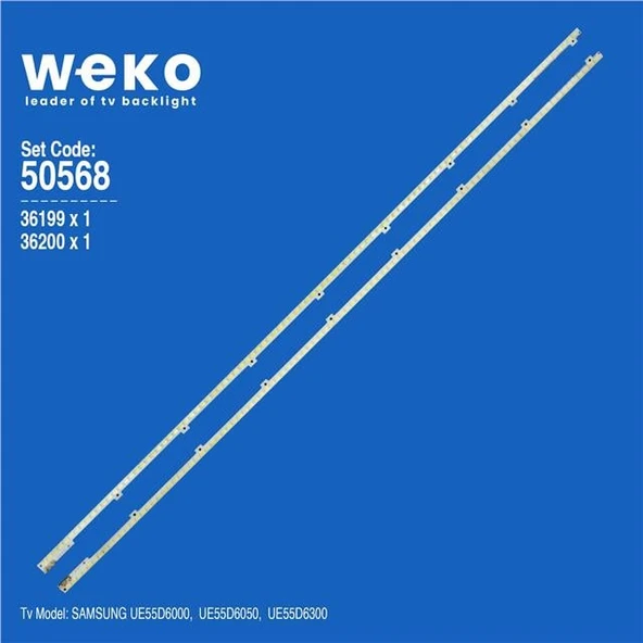 Samsung UE55D6050 55'' İnç 2 Adet Tv Led Bar ( Tvnizin içindeki led barla aynısı olduğunu görmeden almayınız. Led bar ürünlerinde paket açıldığında iade kabul edilmemektedir. ) ürün görseli