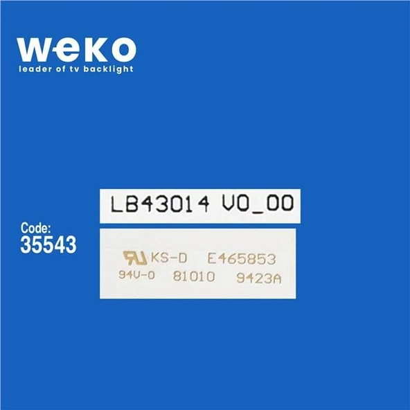 Philips 43PUS6101/12 43'' İnç 5 Adet Tv Led Bar ( Tvnizin içindeki led barla aynısı olduğunu görmeden almayınız. Led bar ürünlerinde paket açıldığında iade kabul edilmemektedir. ) - Resim 2