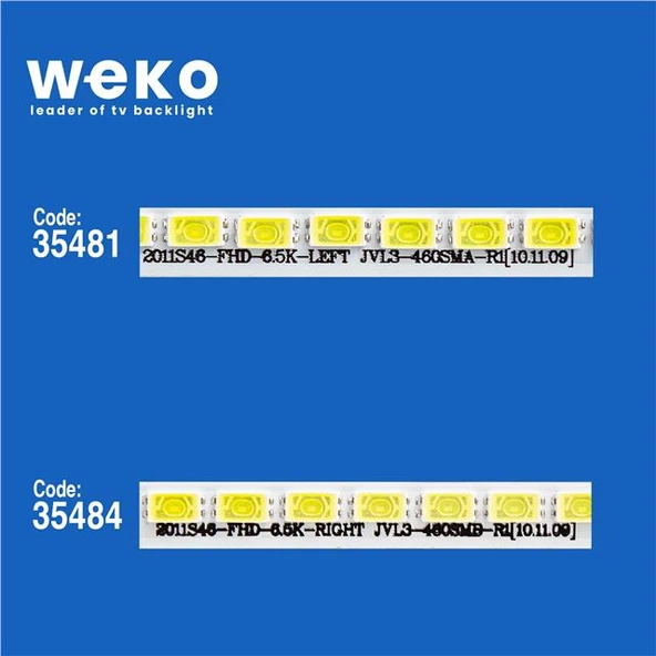 Samsung Un46d6400uf 46'' İnç 2 Adet Tv Led Bar ( Tvnizin içindeki led barla aynısı olduğunu görmeden almayınız. Led bar ürünlerinde paket açıldığında iade kabul edilmemektedir. ) - Resim 2