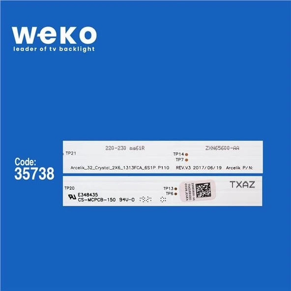 Beko B32L 6760 5B 32'' İnç 2 Adet Tv Led Bar ( Tvnizin içindeki led barla aynısı olduğunu görmeden almayınız. Led bar ürünlerinde paket açıldığında iade kabul edilmemektedir. ) - Resim 2