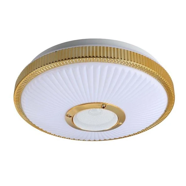 Powermaster PM-27332 Beyaz 34*8.5 Cm 24 Watt Bluetooth Hoparlörlü Tavan Aydınlatma (AL-BL300) Tornavida Hediyeli - 1