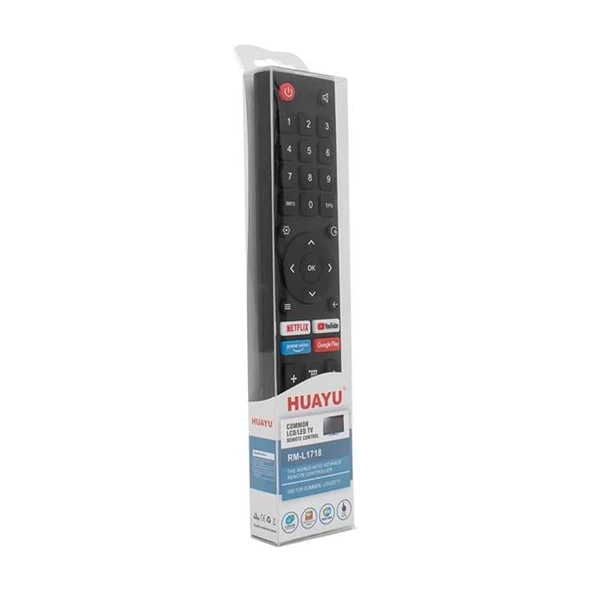 Huayu RM-L1718 Changhong Netflıx- Youtube- Prıme Vıdeo- Google Play Tuşlu Unıversal Lcd-Led Tv Kumanda - 2