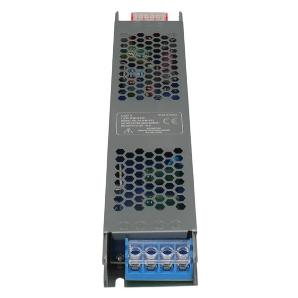 Ledx ALN-M1233 12 Volt 33 Amper 240X24x12mm Ultra Slim Metal Kasa Adaptör - 3