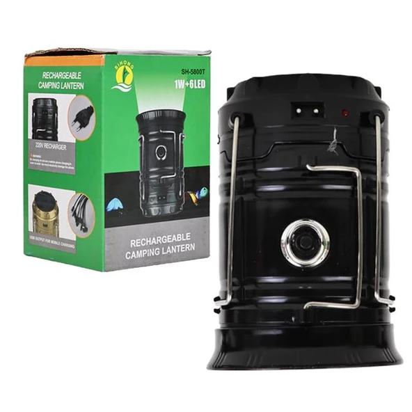 Powermaster Solar Şarjlı Kamp Lambası Sh-5800T 1W 6Led - Resim 3