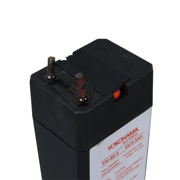 Yokohama YH-40.3 4 Volt - 0.3 Amper Akü (25.5X19.5X48 Mm) - 4