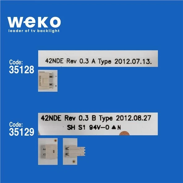 Wkset-6399 35128X5 35129X5 Svl420a60_A/Btype_Rev0.4_6_120704  10 Adet Led Bar - Resim 2