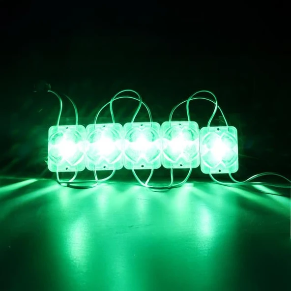 Powermaster PM-14722 12 Volt 2 Watt Yeşil Sabit 4333-3030 Modül Led 43X33x28mm - Resim 2