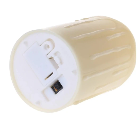 Alevli Led Mum Hareketli Alev Görünümlü Dekoratif Mum - 7Cm - Resim 3