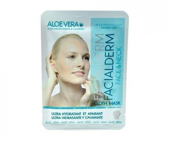 Facialderm Aloe Vera İçerikli Yüz ve Boyun Maskesi 33 Ml