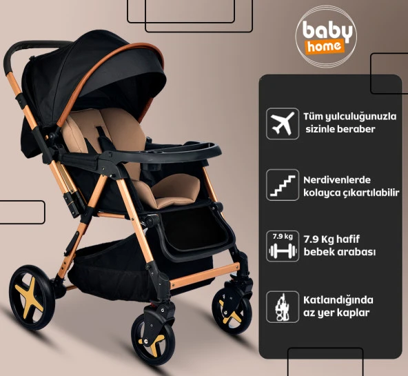 Baby Home 810 Xti Çift Yönlü Bebek Arabası - 5