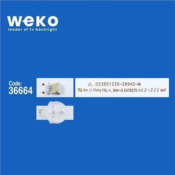 Fusion FLTV-24B100 24'' İnç 2 Adet Tv Led Bar ( Tvnizin içindeki led barla aynısı olduğunu görmeden almayınız. Led bar ürünlerinde paket açıldığında iade kabul edilmemektedir. ) - Resim 2