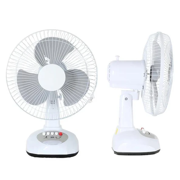 PowerMaster PM-22009 3 Kademeli Şarjlı - Solarlı Fan Vantilatör Ampul - Ledli - Powerbank - Resim 2