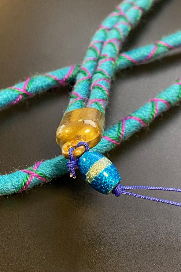 Rasta Büyük Boy Telefon İpi, Telefon Askısı, Telefon İpi Charm - 2