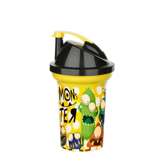 Tedy Pipetli Çocuk Içecek Bardağı Desenli Bardak 300ml - 5