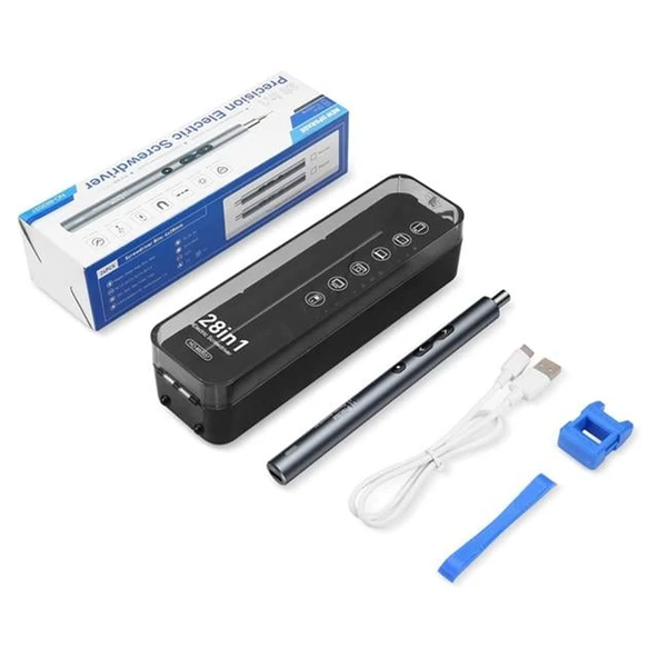 Noyafa NO-882037 28IN1 Mini Şarjlı Tornavida Seti Yüksek Torklu 24 Uçlu Başlıklı - Resim 4