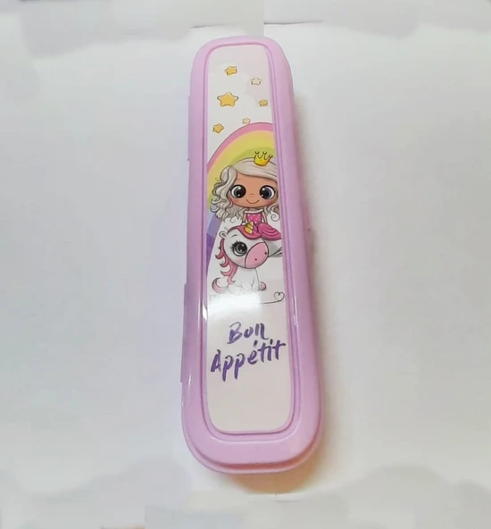 Pembe Multi Renkli Kapaklı Kalemlik Kutusu -Çanta İçi Saklama - Diş Fırçası - Makyaj Fırçası Kutu - 4