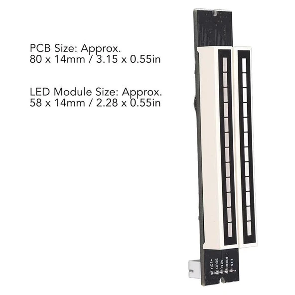 PowerMaster PM-26793 12Bit Led Müzik Seviyesi Gösterge Modülü Turuncu Kırmızı DC12Volt - 4