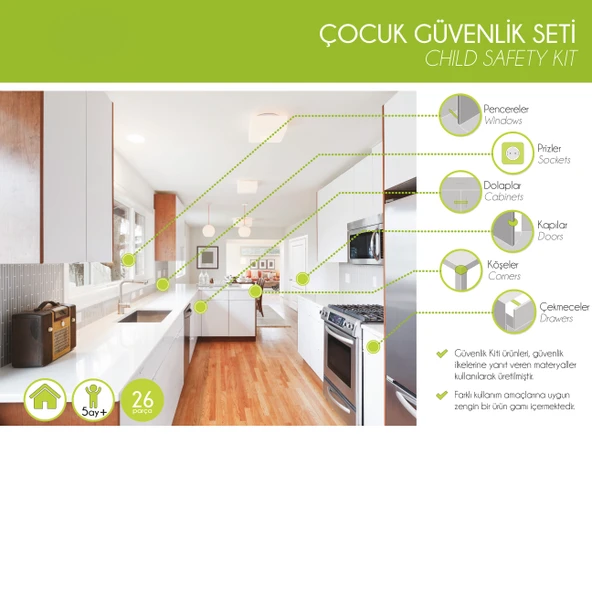 Çocuk Güvenlik Seti - Profesyonel 26 Parça - 4