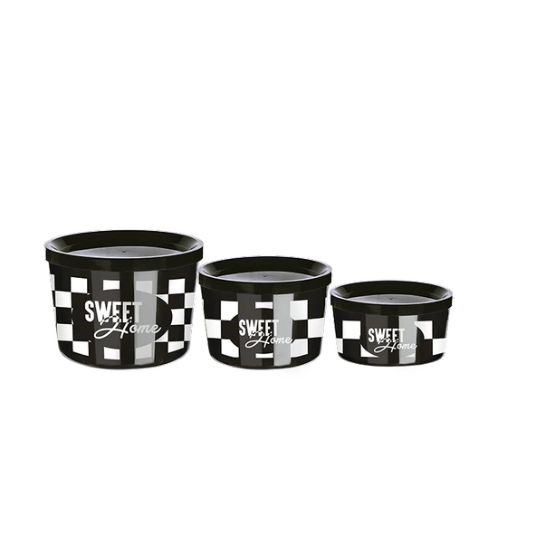 Saklama Kabı 3 Boy İç İçe Geçmeli Kolay Saklanır Yer Tutmaz- (360-800-1400ml) - Resim 2