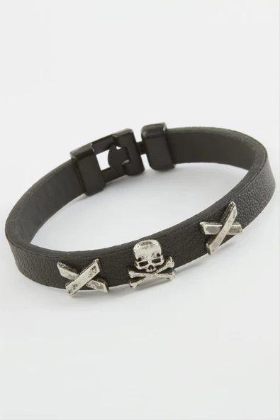 Kuru Kafa Kaliteli Suni Deri Bileklik - Resim 2