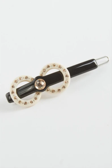 Halka Taşlı Klipsli Toka - Resim 4