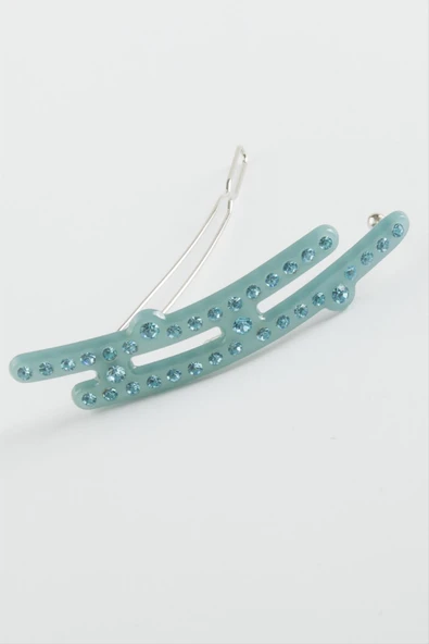 Oval Taşlı Klipsli Toka - Resim 3