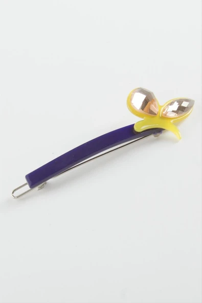 Yaprak Taşlı Klipsli Toka - Resim 2