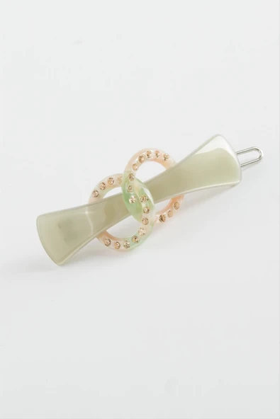 Halka Taşlı Klipsli Toka - Resim 2