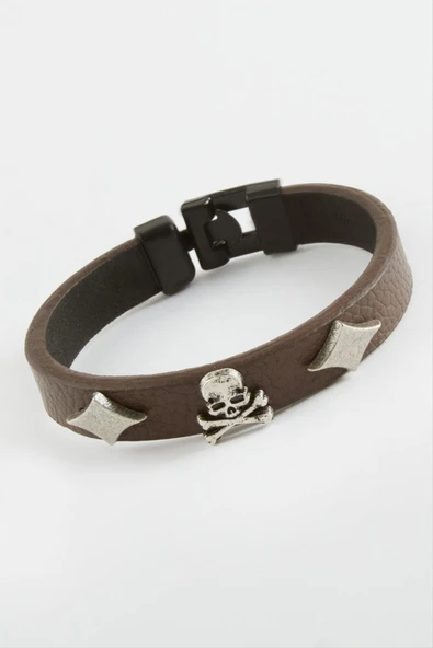 Kuru Kafa Kaliteli Suni Deri Bileklik - Resim 2