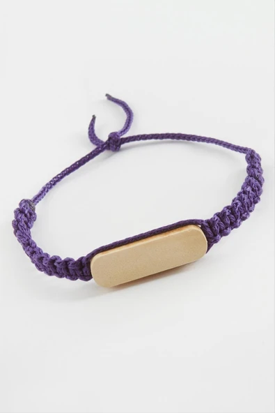 Ahşap Makrome Örgülü Bileklik ürün görseli