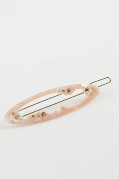 Oval Taşlı Klipsli Toka - 2