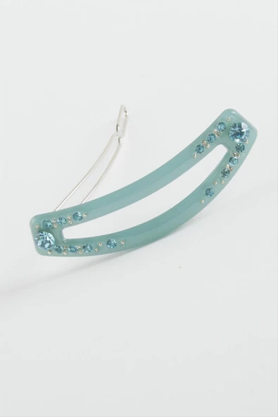 Oval Taşlı Klipsli Toka - Resim 5