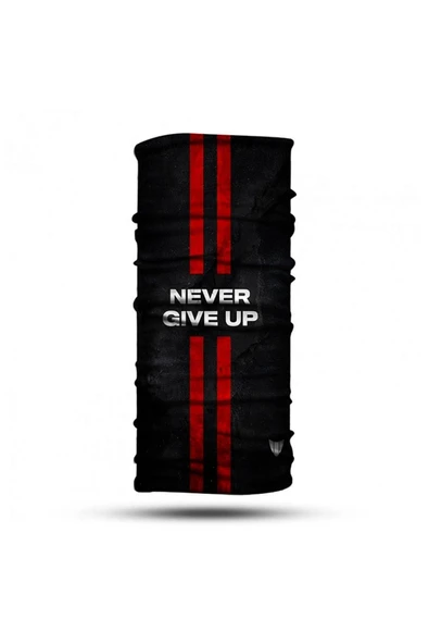 Vexo Baf Bandana Never Gıve Up Siyah Kırmızı ürün görseli