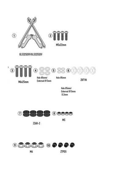 Givi D5142KIT BMW CE 04 (22-24) RÜZGAR SİPERLİK BAĞLANTISI ürün görseli