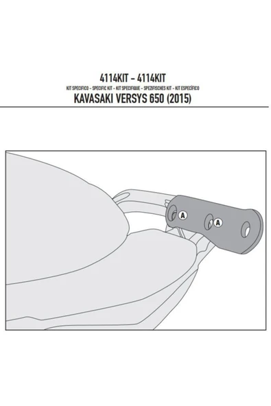 Givi Gıvı 4114kıt Kawasakı Versys 650 (15-21) Yan Çanta Taşıyıcı Bağlantı Kıtı - Resim 2
