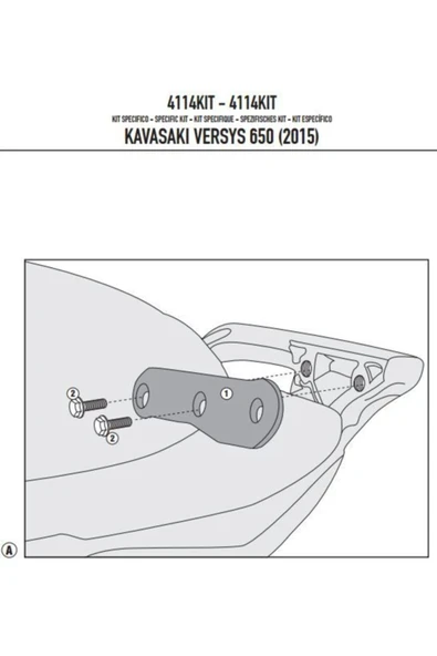 Givi Gıvı 4114kıt Kawasakı Versys 650 (15-21) Yan Çanta Taşıyıcı Bağlantı Kıtı ürün görseli