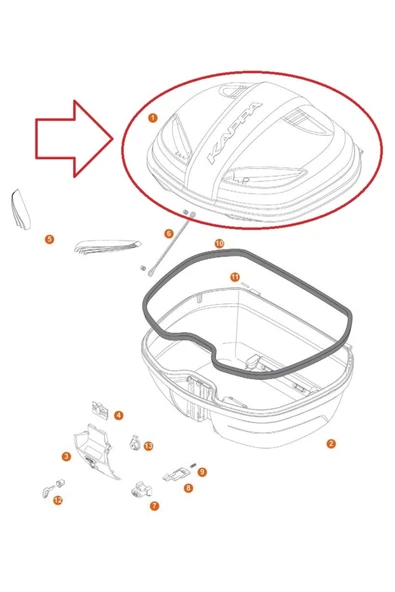 Kappa Zk47cnm Çanta Üst Kapak Siyah K47 ürün görseli