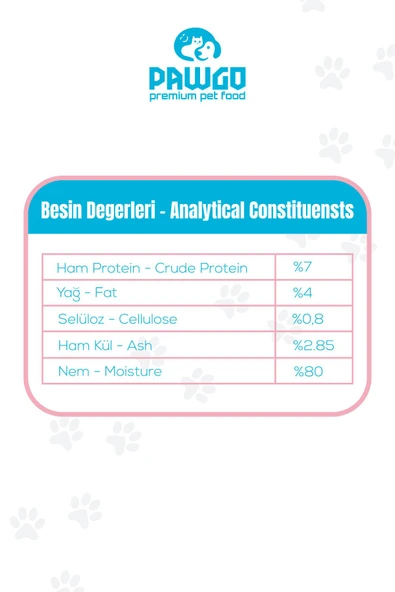 Pawgo Kitten Glory | Tavuklu | 400g X 24 | Parça Etli | Yavru Kedi Yaş Mama | - 6