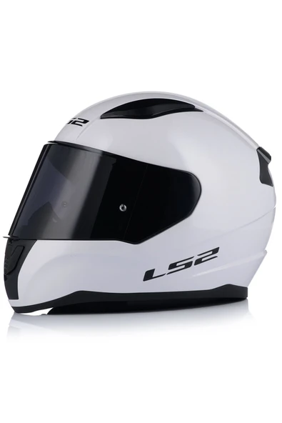 LS2 Rapıd 2 Beyaz Kapalı Motosiklet Kaskı Siyah Camlı ürün görseli