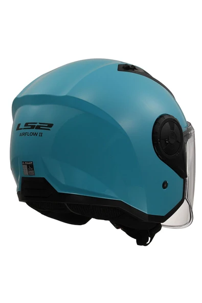 LS2 AIRFLOW 2 TURKUAZ MOTOSİKLET KASKI - Resim 5