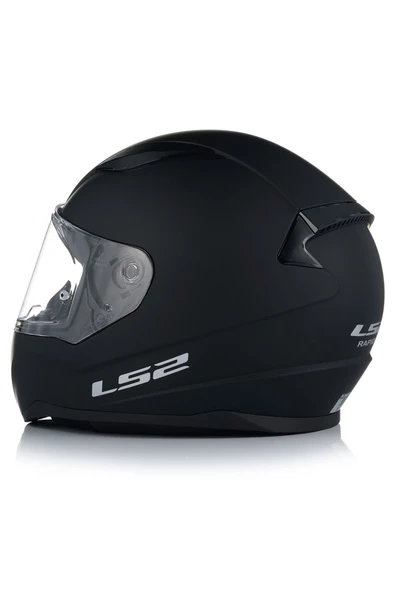 LS2 Rapıd 2 Mat Siyah Fullface Motosiklet Kaskı Şefaf Camlı - Resim 5